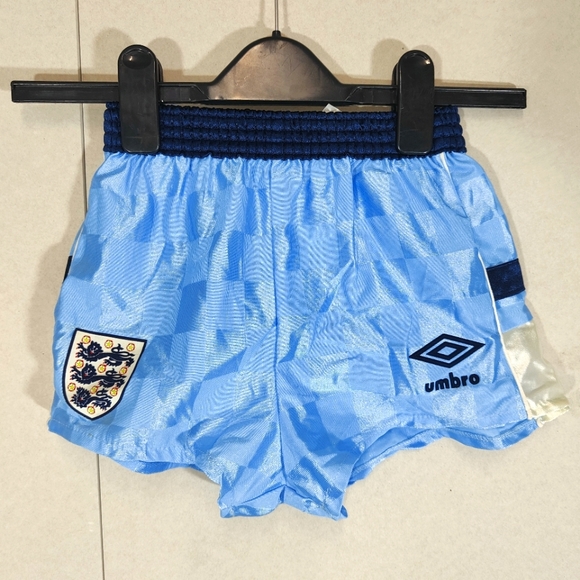 Umbro Other - England Team Vintage 1987-99 Third Kit Shorts Blue Waist 26 Umbro